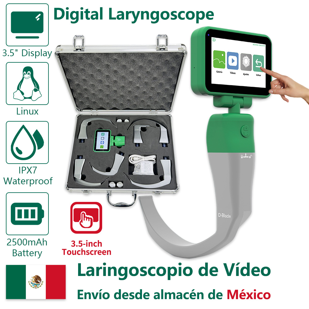 Health Monitors - Touchscreen Video Laryngoscope for Intubation, Compatible