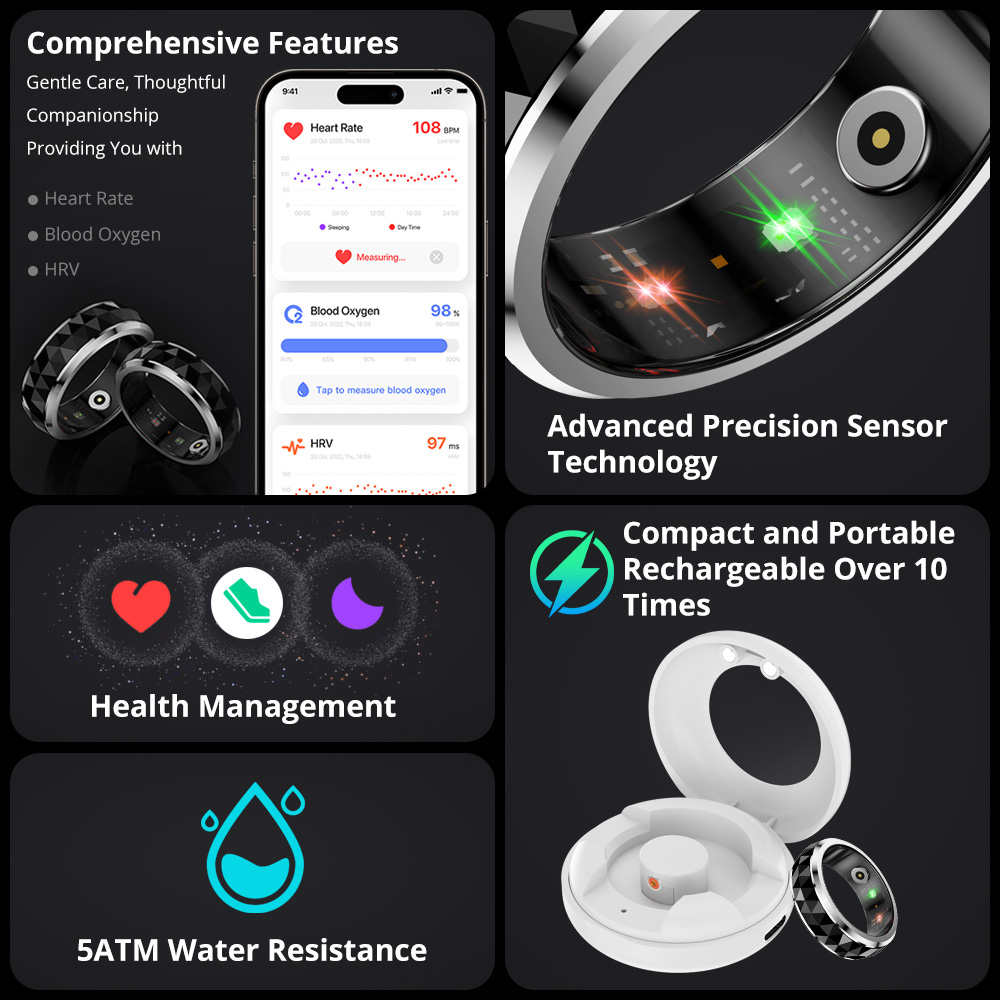 2024 COLMI R11 Smart Ring, Fid - Health Monitors 评论和价格