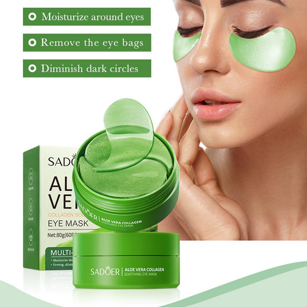60pcs Aloe Vera Collagen Under - Collagen Under Eye Patches 评论和价格