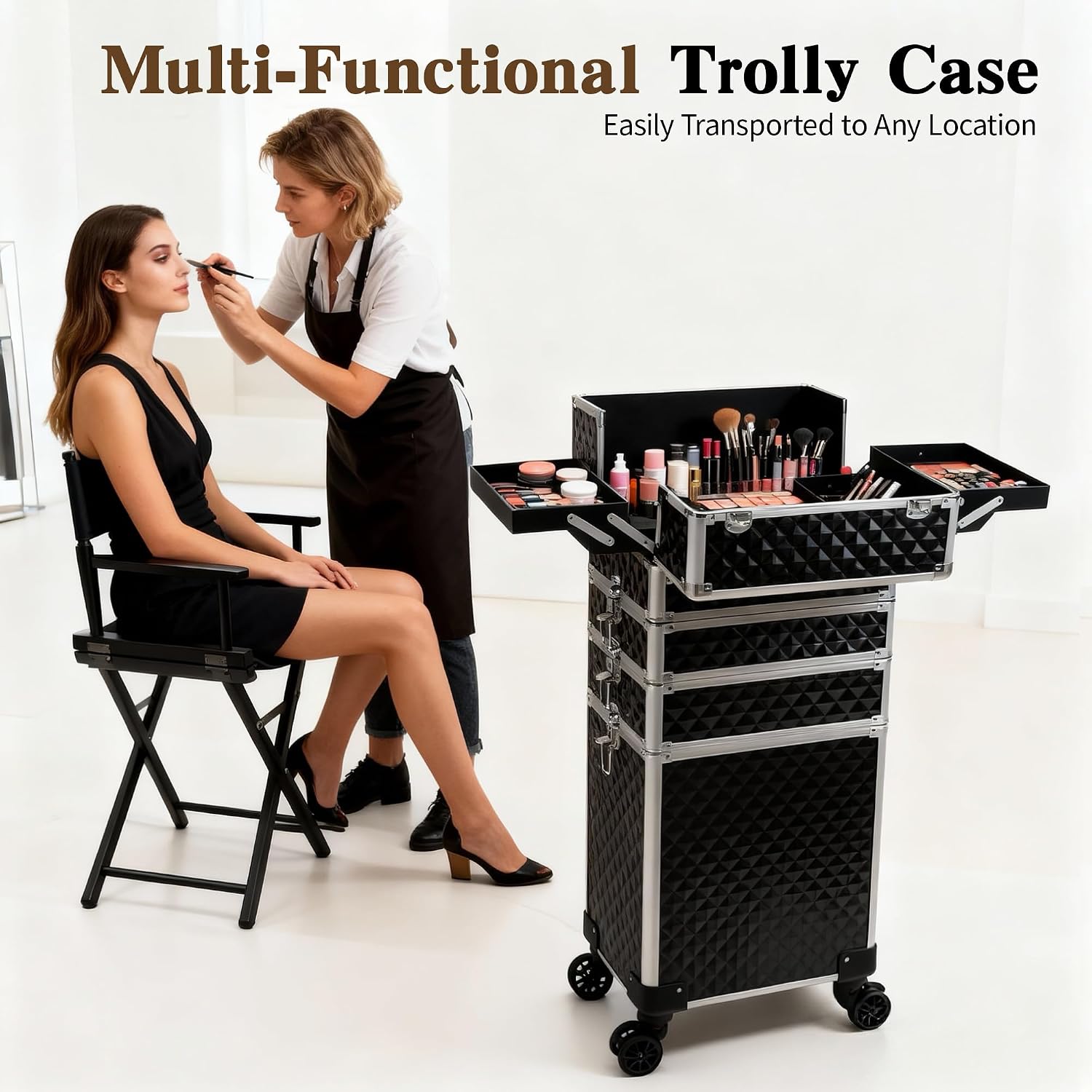 Rolling Makeup Train Case, Cos - Makeup 评论和价格