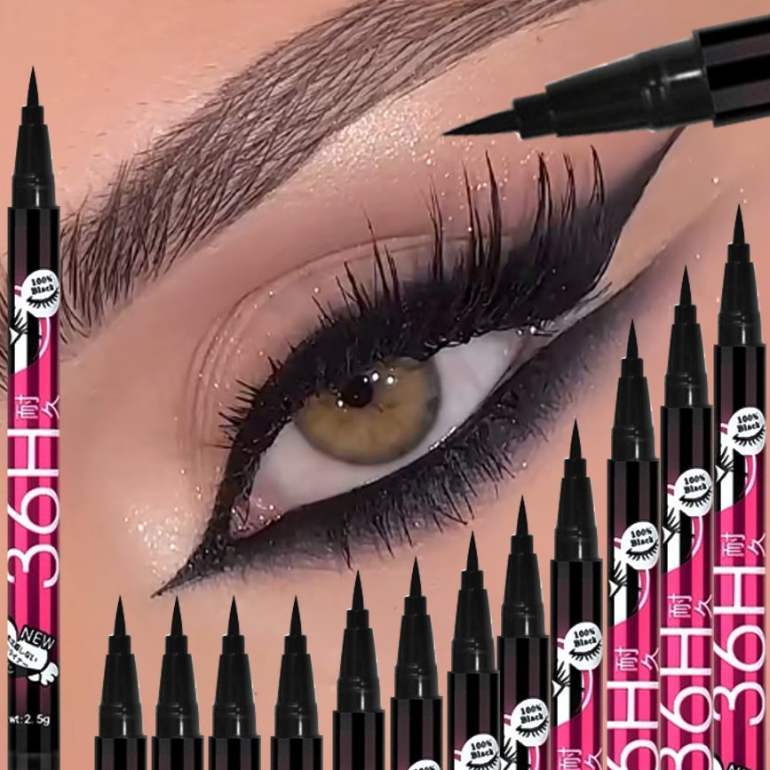 1/5/12PCS Black Liquid Eyeline - Waterproof Liquid Eyeliner Pen 评论和价格