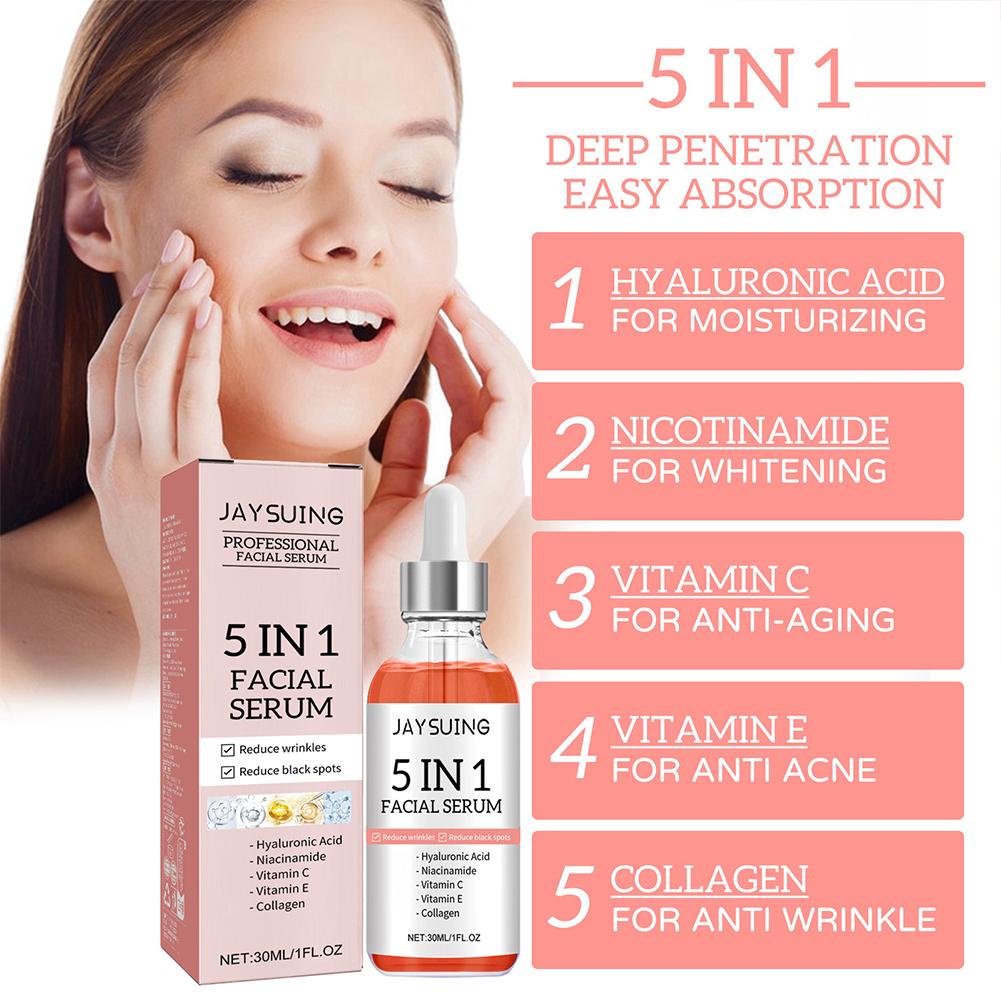 5-in-1 Vitamin C & Hyaluronic  - Hyaluronic Acid Facial Serum 评论和价格