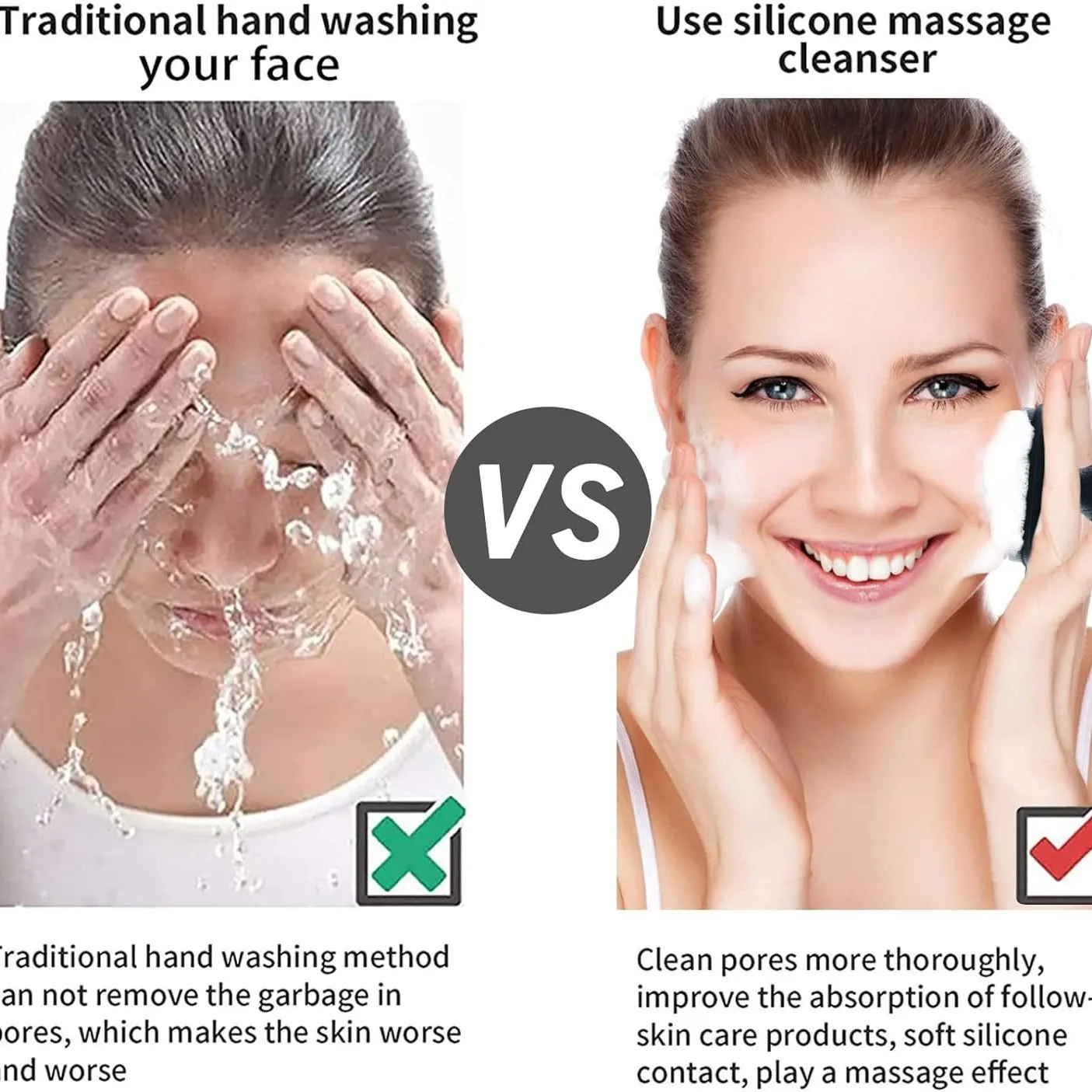 Silicone Face Scrubber for Men - Silicone Face Scrubber Electric 评论和价格
