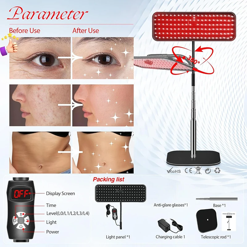 Near Infrared Light Panel 660n - Led Light Therapy Face Mask 评论和价格