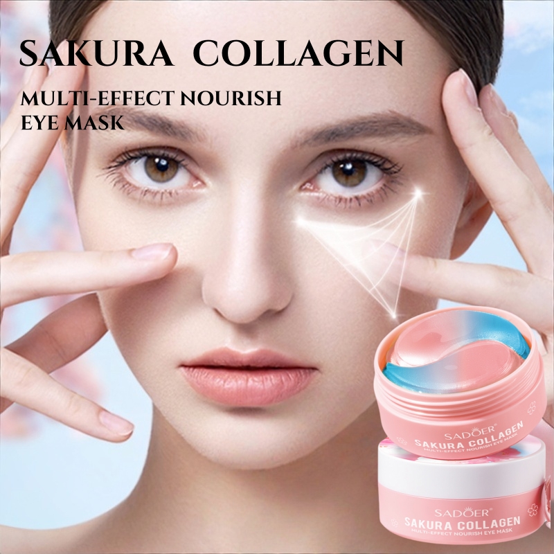 60Pcs Sakura Collagen Multi-Ef - Collagen Under Eye Patches 评论和价格