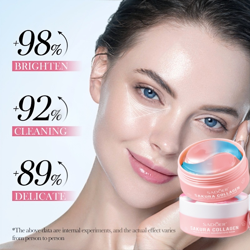 60Pcs Sakura Collagen Multi-Ef - Collagen Under Eye Patches 评论和价格