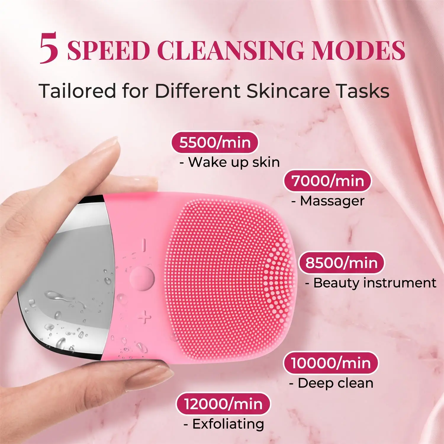 Facial Electric Silicone Clean - Silicone Face Scrubber Electric 评论和价格